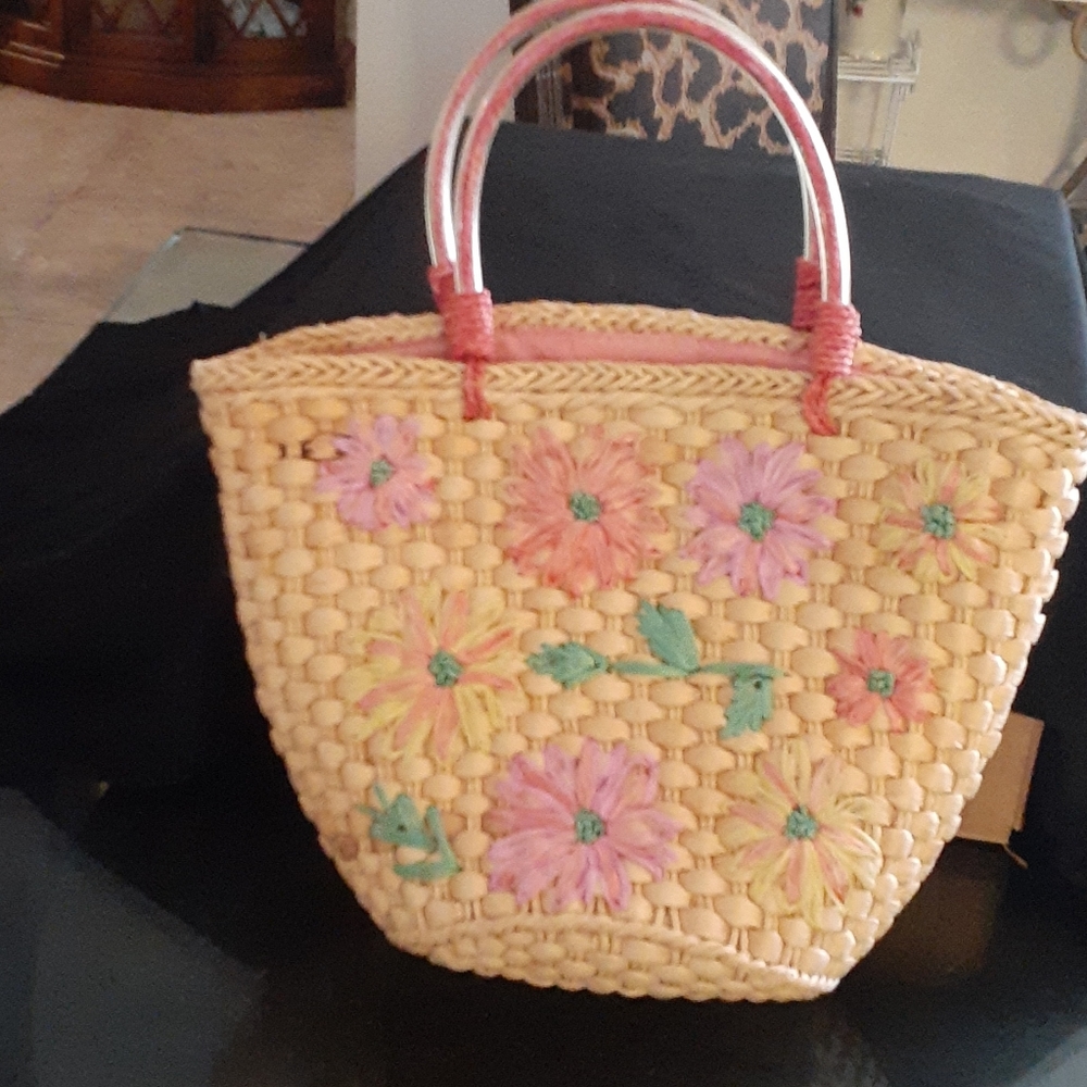CHARTER club collection straw purse